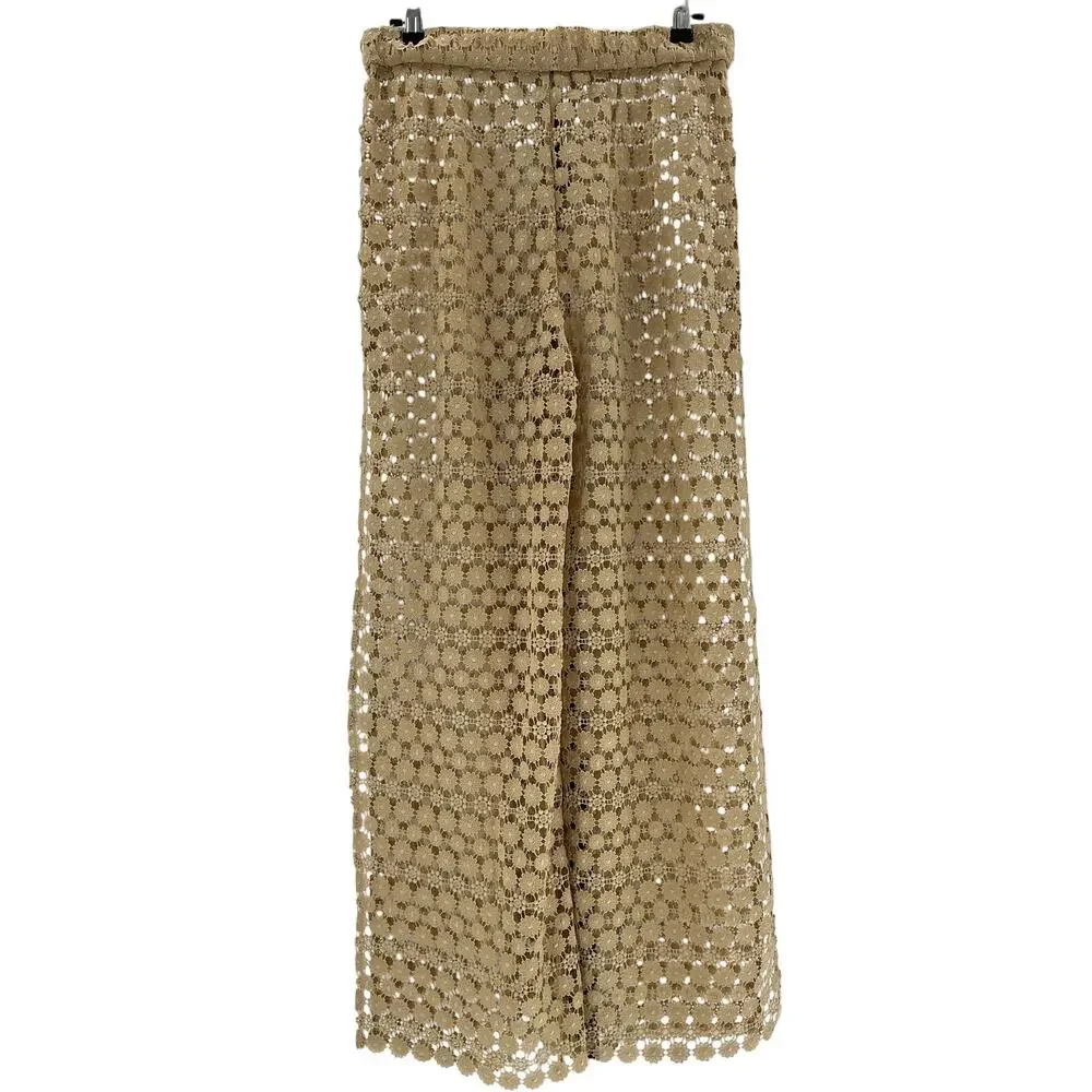 Lovers + Friends 'Chiara' Beige Poly Pant Size M - Picture 3 of 4